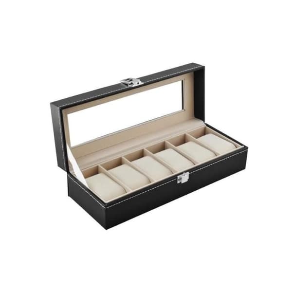 Elegant Ur-opbevaring 6 Pladser Sort