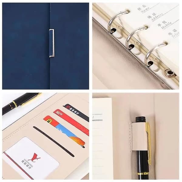 2020 Binder Gave Notebook Pu Læder Bibel Notepad Folder A5 Dagbog Ugentlig Planlægger Agenda Planlægger Notesbøger Rejse Journal Gave