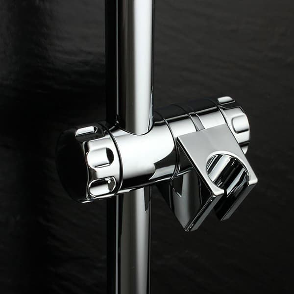 25mm Krom Dusjhodeholder Med Spenner For 25mm Dusjstang