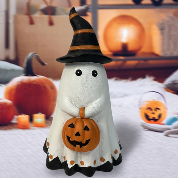 Halloween Spøgelse Græskar Figur Skrivebord Sød Spøgelse Boligindretning