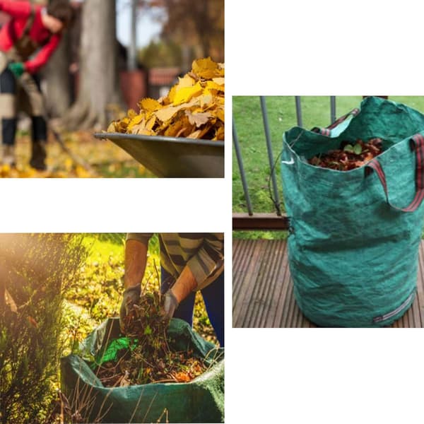 Trädgårdsavfallspåsar 120L | 3-pack | 76cm hög, 45cm djup | För stora mängder lätt trädgårdsavfall |