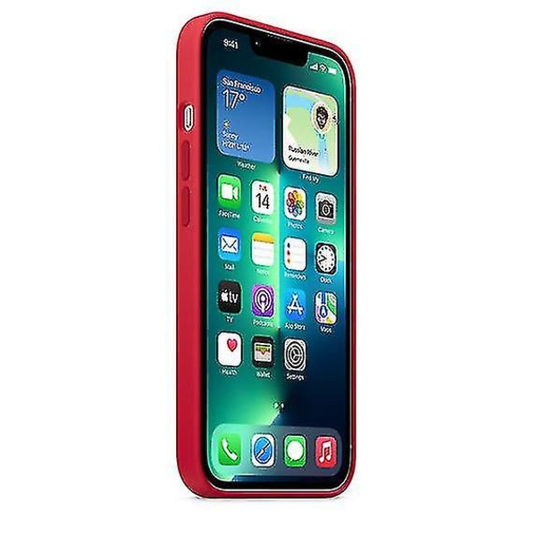 Case Till Iphone 13 Pro Phone case Med Magsafe Red