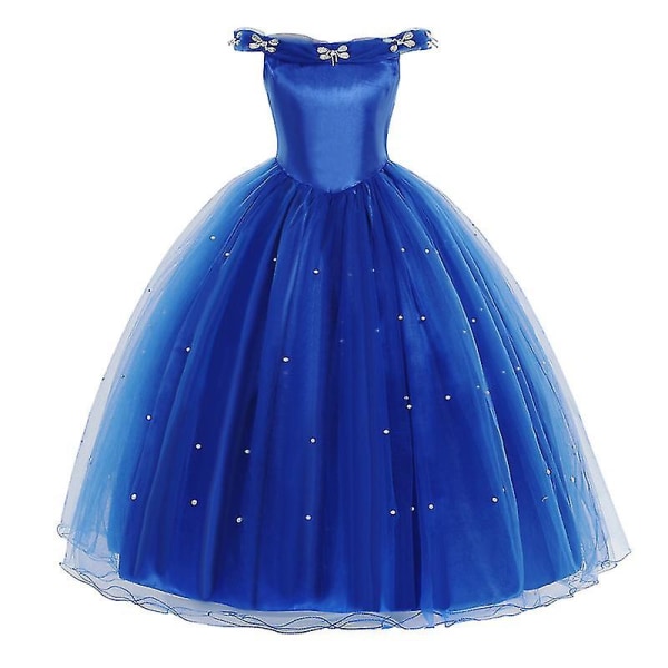 Girls Cinderella Princess Dress, Party Dress, Cosplay Costume 140cm