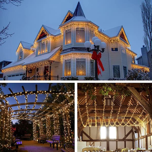 LED lyskæde, julelys, gardinlys