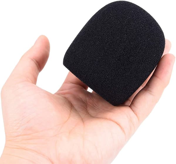 5-pack Skum Mikrofonöverdrag Handhållen Mikrofon Vindskydd (5-pack)