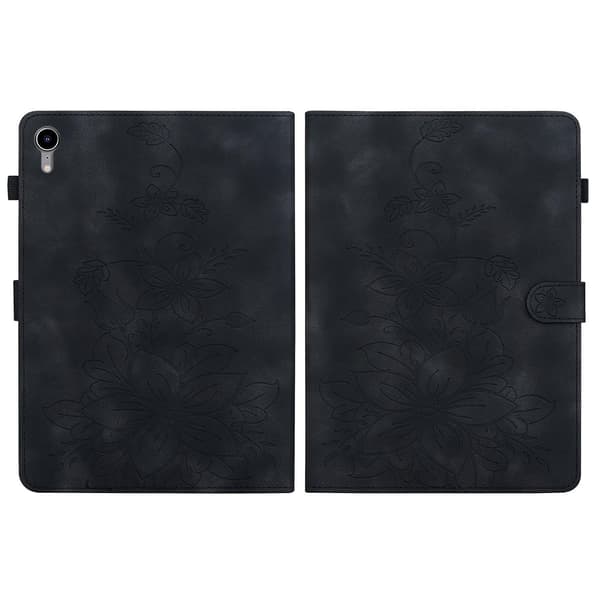 Präglad Läderfodral för iPad mini 6 black