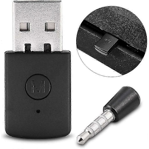PS4 Bluetooth-adapter - Mini USB 4.0 Bluetooth-headset-adapter Mini trådlös mikrofon Bluetooth-dongel USB-adapter för PS4 trådlöst headset
