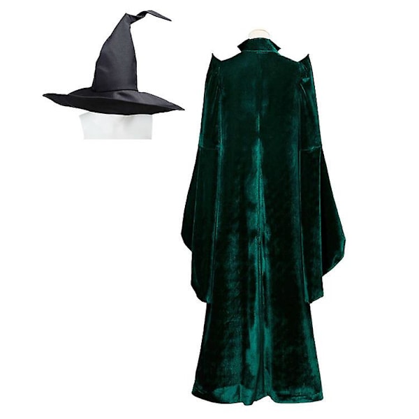 Harry Potter Minerva McGonagall Hogwarts rektor kappe voksen Halloween cosplay kostyme xxl