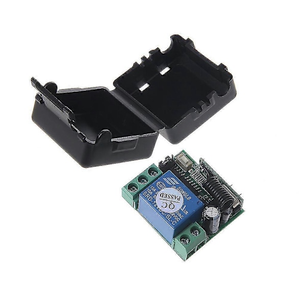 Trådlös RF-relä fjärrkontrollbrytare mottagare sändare kit, DC 12V 10A 433MHz