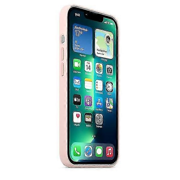 Silikoni Puhelimen Kotelo Yhteensopiva IPhonen 13 Pro Max 13promax kanssa chalk pink