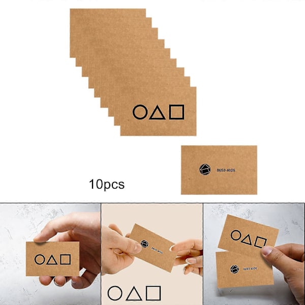 10 kpl Kalmaripeli-kortteja Business Card Party Game -leluja