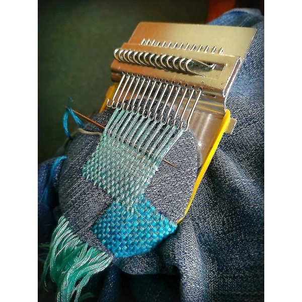 Liten vävstol Speedweve Typ Vävverktyg Stitch Reparation Kläder Kit 12 Hook