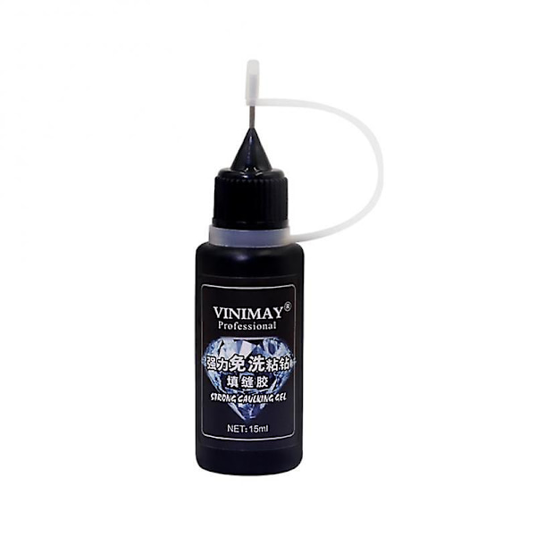 15/10ml Stærk Lim Neglekunst Gel Rhinestones Dekorationer Ingen Tørring Smykker Til Rhinestone 15ml