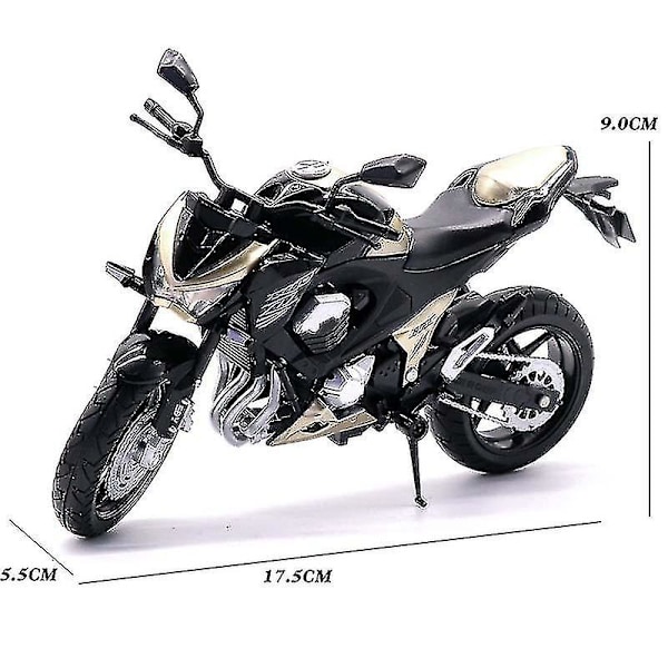 1:12 Kawasaki Z900 Alloy Valettu Valmistettu Moottoripyörämalli Leikkiauto Kokoelma Autopyörä Iskunvaimentimet Maastoauto Moottoripyörä Leikkiauto Bl gold