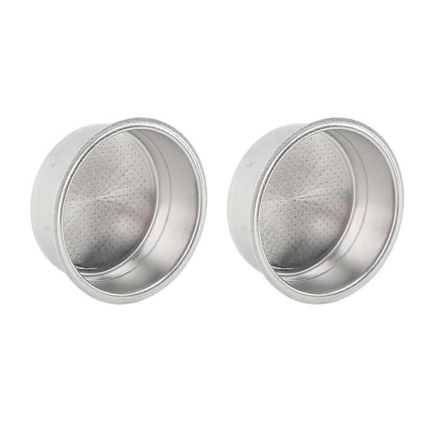 Portafilter-suodatinosa 51mm Ruostumaton Teräs Paineistettu Kaksi Kupillista Uusiokäyttöinen Portafilter-suodatinosa Siivilä Delonghi, Donlim ja Petrus -kahvinkeittimille