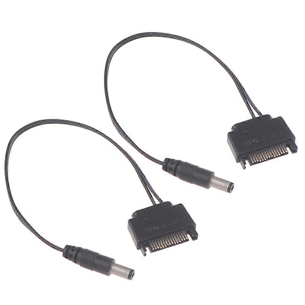 2 kpl DC-kaapeli Virtalähde SATA Revolution DC 5521 12V Virtalähde SATA - DC-kaapeli