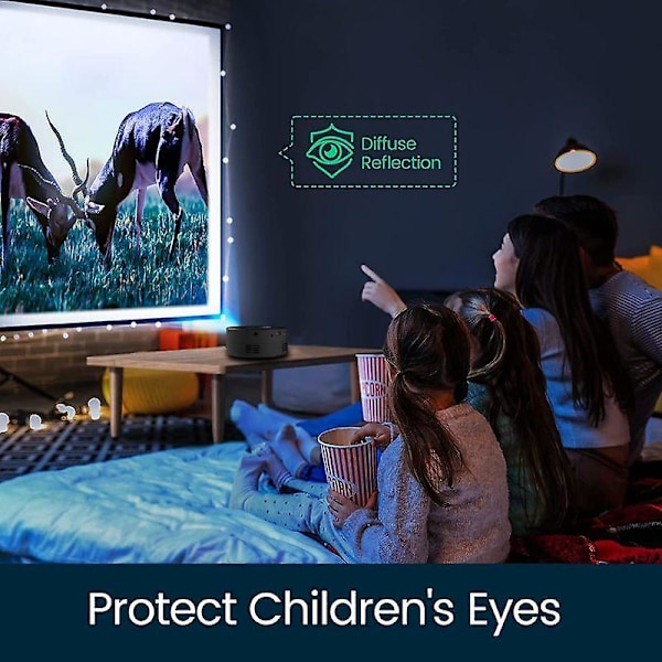 Mini Projektio Näyttö 180P 4K Kannettava Langallinen Projektor Kotiteatteri Lasten Lahja Kino Video Älykäs HD TV Elokuva Media Player IOS Androidille