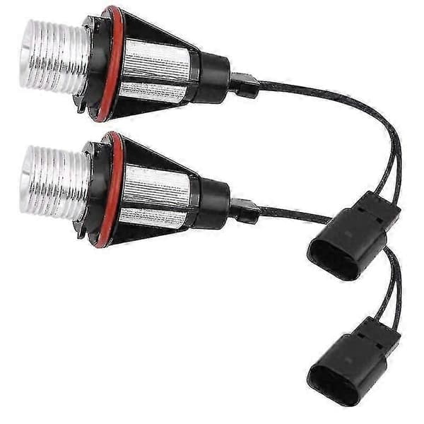 8000K Amber LED Angel Eye Marker Halo Pærer Lamper til - E39 E53 E60 E63 E64 E66 E87 5 6 7 X3 X5 [Pakke med 2 stk]
