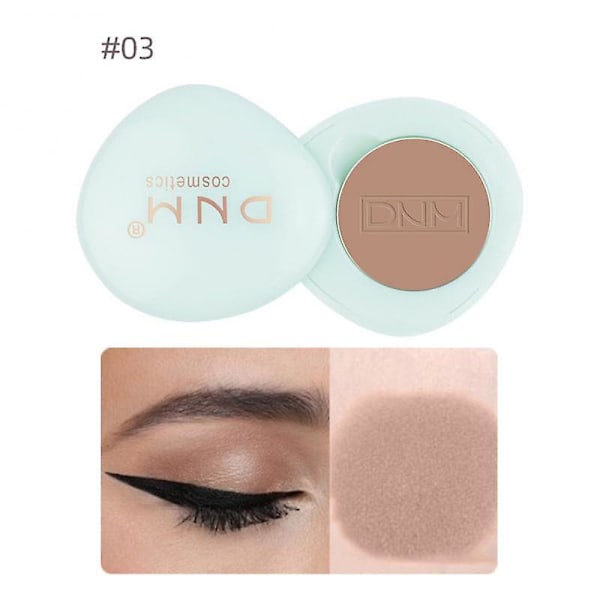 Dnm 30-färgad monokrom ögonskuggspalett pärlemor matt glittrande puder uppljusande reparerande silkesmask jord ögonskugga 03 eyeshadow