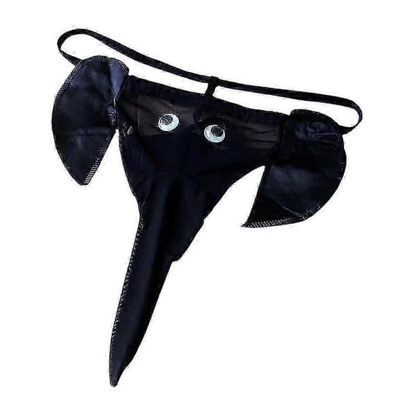Miesten uutuus norsu stringit alushousut alusvaatteet pikkuhousut black