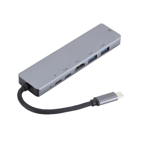 Usb3.1 Typ Usb-c Till Hdtv+rj45 6-i-1 Dockningsstation För Dockningsstation Hub Typ C Adapter