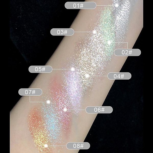 Korostusjauhe Glitter Paletti Meikki Hohtava Kasvojen Muotoilu Shimmer Illuminator Meikki Korostus Kosmetiikka Tslm1