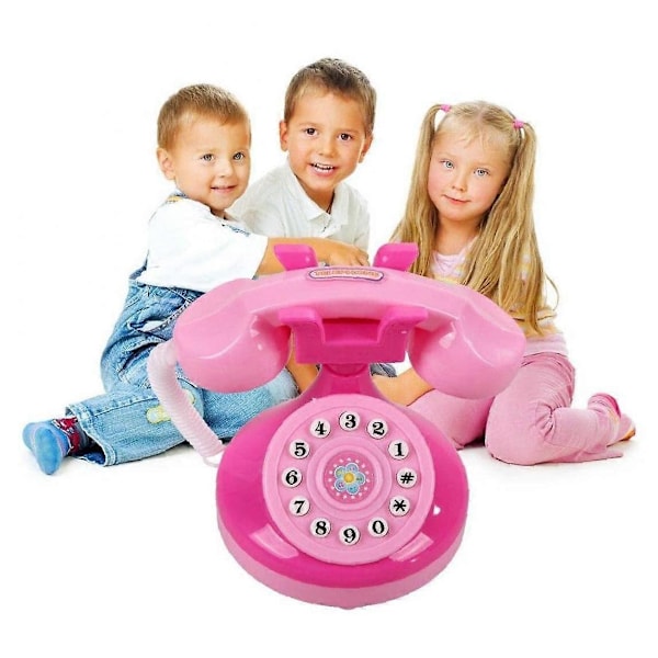 Mini Emulationstelefon, Telefonlegetøj med Lys Tilbehørslegetøj til Børn