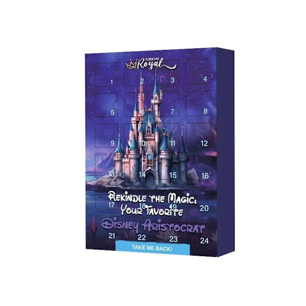 Julkalender med 24 Nedräkning Disney Söt Mickey Ornament Mickey Mouse Figur Blind Box Dock Ornament disney d model + airplane box