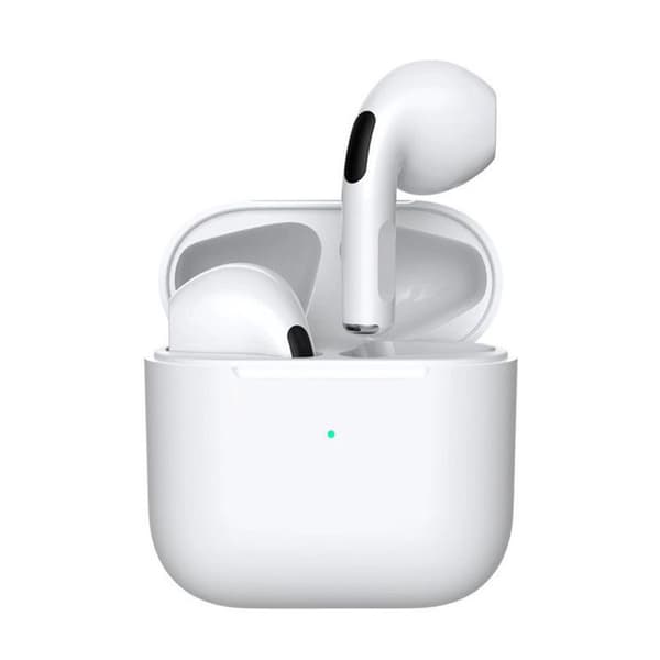Vit mini pro4 universell trådlös bluetooth brusreducerande headset med lång standbytid