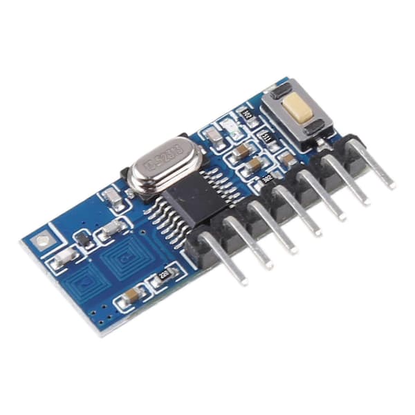 433 MHz RF Kode Læringsmottakermodul 1527 Trådløs Dekoder 4 Utgangskanaler for Fjernkontroll