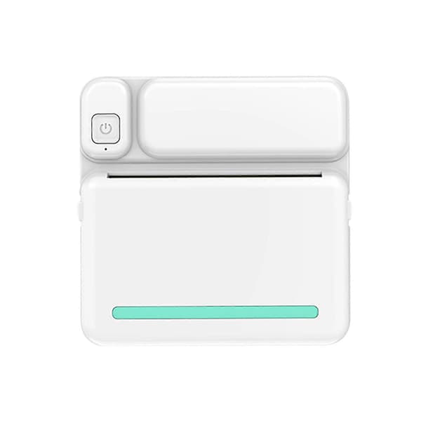 Termiske bærbare Bluetooth-printere 57mm Mini trådløse POS termiske billedfotoprintere til Android IOS mobiltelefon FLYE1984 blue