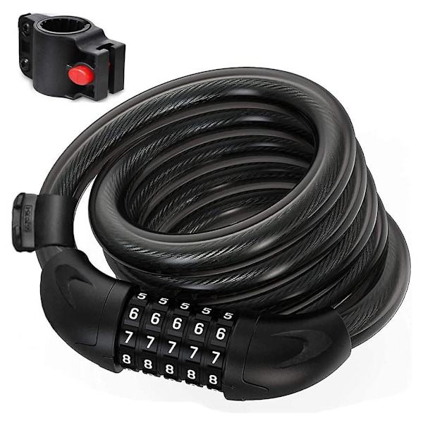 120 Cm Cable Lock With 5-digit Numbers For Bicycle Tricycle