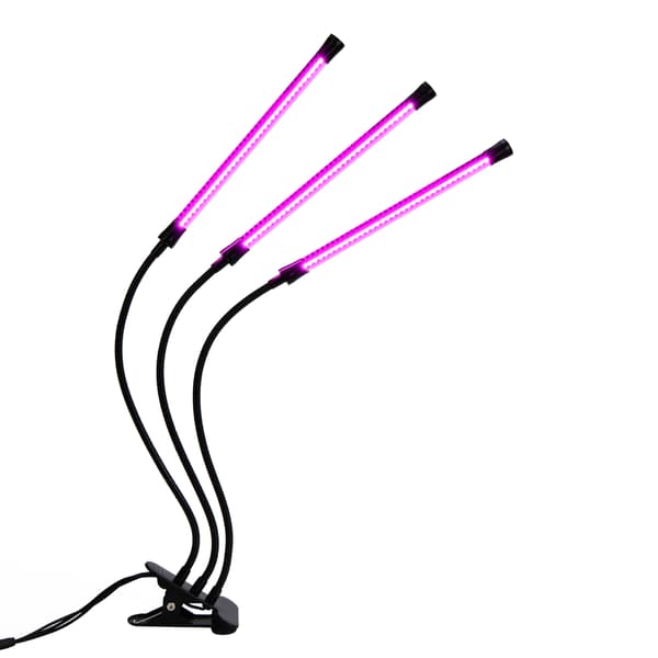 INF Växtlampa / växtbelysning med 3 flexibla LED-rör 1-pack