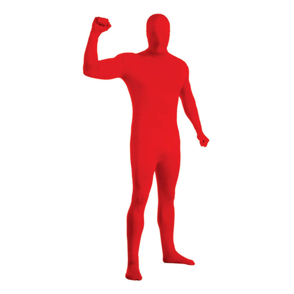 Spandex Suit Hel Jumpsuit, Vuxna Män Dam Strumpbyxor Kostym Hallowee Red 170cm