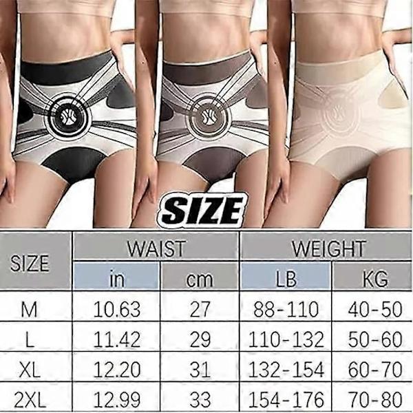 Högmidjade Sömlösa Flytande Is Silke Formande Byxor, Kvinnor Butt Lifting Underkläder black xl size