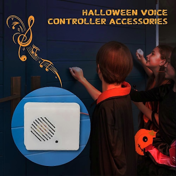 Stemmeaktivert Skummel Rekvisitt Halloween Dekorasjon Lyd Sensor Skrik Høyttaler Spøkelseshus Horror Rekvisitt Halloween Lyd Sensor 3pcs