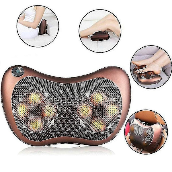 Dhrs Massagekudde Massager Shiatsu Bekväm Nacke Axel Automatisk Infraröd Värme