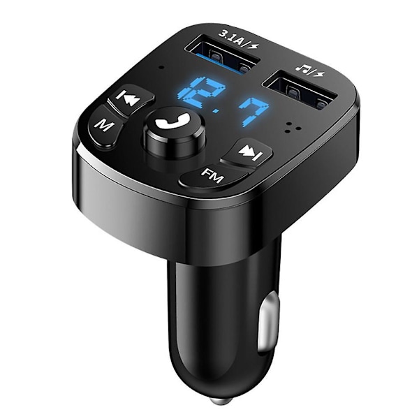 Bil Laddare FM-sändare Bluetooth Audio Dubbel USB Bil MP3-spelare autoradio Handsfree Laddare 3.1A Snabbladdare Biltillbehör