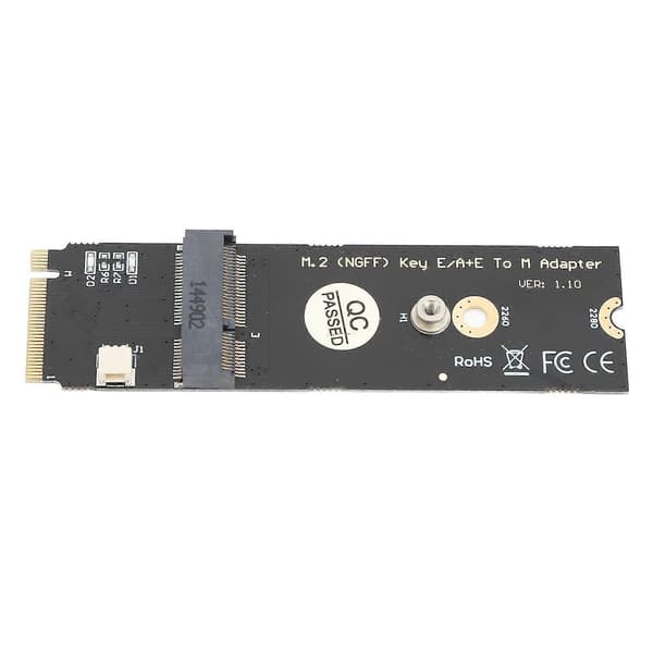 M.2 NGFF A E Key WiFi Bluetooth-kort till M.2 Key M SSD-adapter för Intel AX200 AX201 AX210 M.2 Key M-adapterkort