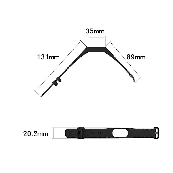 Svedafvisende udskiftningsrem til Garmin Vivosmart 5 ur purple