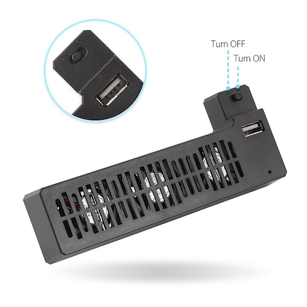 Ekstern 3-blæsers USB Køleblæser til Microsoft Xbox One X Spilkonsol