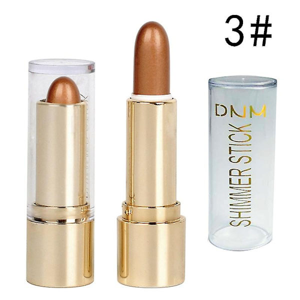 Highlighter Stick Makeup Glitter Contouring Bronzer För Ansikte Shimmer Powder Highlight Corrector Contour Illuminator