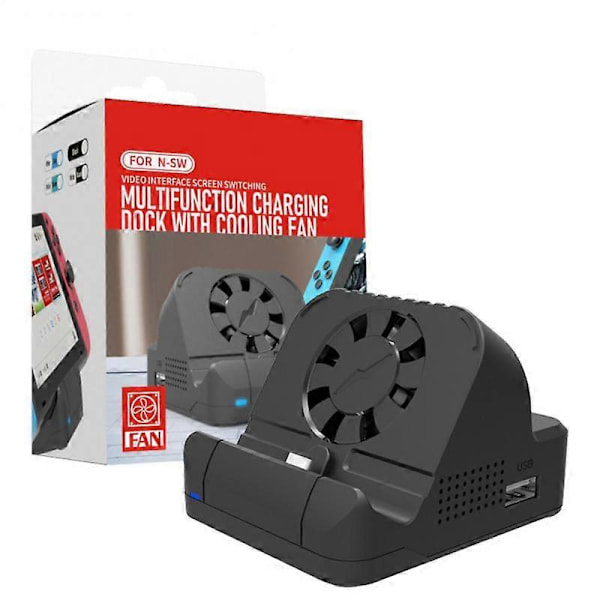 Bærbar Multifunksjons TV-Projektor Lade Dokksett Med Kjøleventilator USB 3.0 Port For Switch NINTENDO SWITCH OLED Konsoll