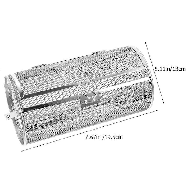 Grill Roaster Tromle Air Fryer Ovn Kurv Rustfrit Stål Ovn Stativ Rotisserie Kurv