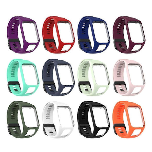 Silikonarmband för TomTom Runner 2 3 Spark 3 GPS Sport Smartwatch
