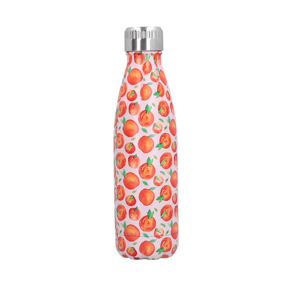 500ml Stainless Steel Vacuum Insulated Sports Water Bottle with Double Wall and Orange Finish