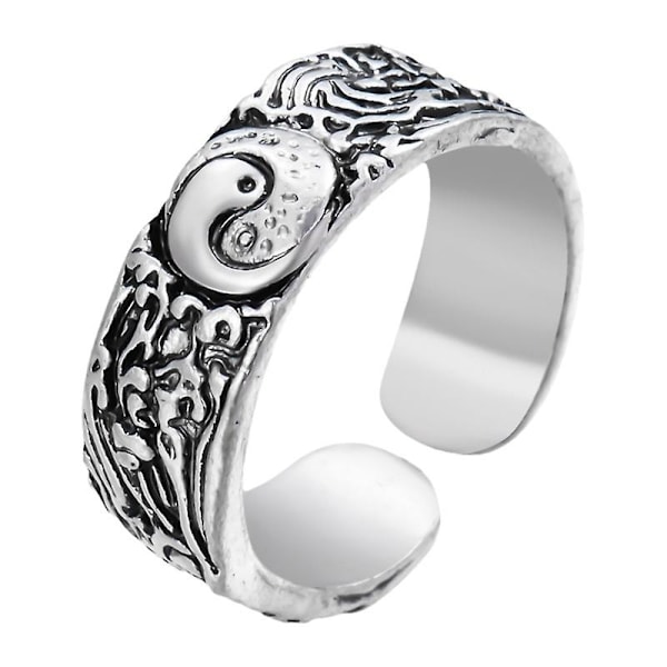 Retro Punk Butterfly Snake Ring For Men Women Personality Geometry Antique Siver
