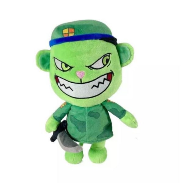 Happy Tree Friends Animated Flippy Soldier Green Bear Doll