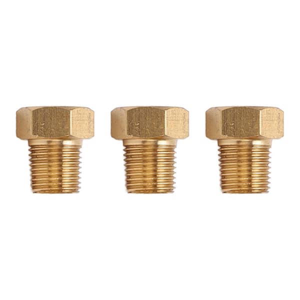 Solid Messing Hex Hovedprop 1/8 NPT Hantråd Fitting til Bil - Sæt af 5, Antikorrosion og Universal Design
