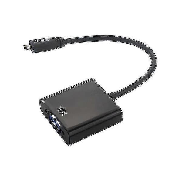 Micro-HDMI til VGA Adapterkabel med USB-kabel Kompatibel med Raspberry Pi 4